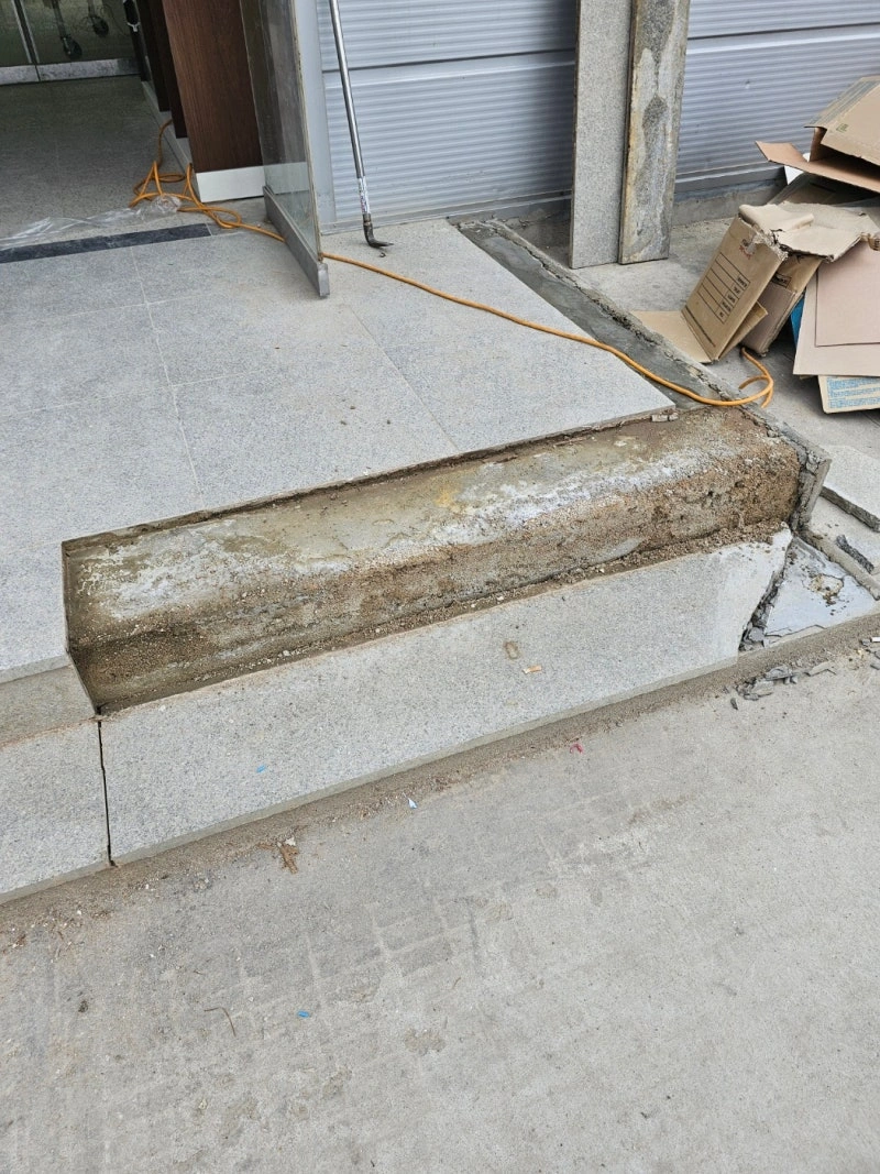 화강석교체 인천시 시공 전